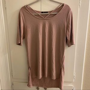 Boutique high-low tee